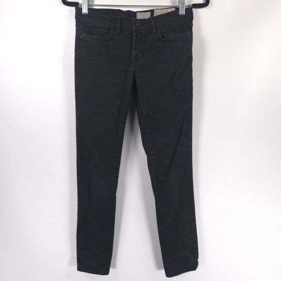 ALL SAINTS SPITALFIELDS BRODIE LOW‎ RISE CROPPED SKINNY Jeans Zip Hem Size W28 - Picture 2 of 16